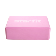 Блок для йоги Core YB-200 EVA, розовый пастель