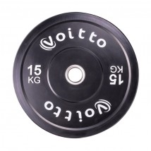 Диск бамперный Voitto 15 кг, черный (d51)